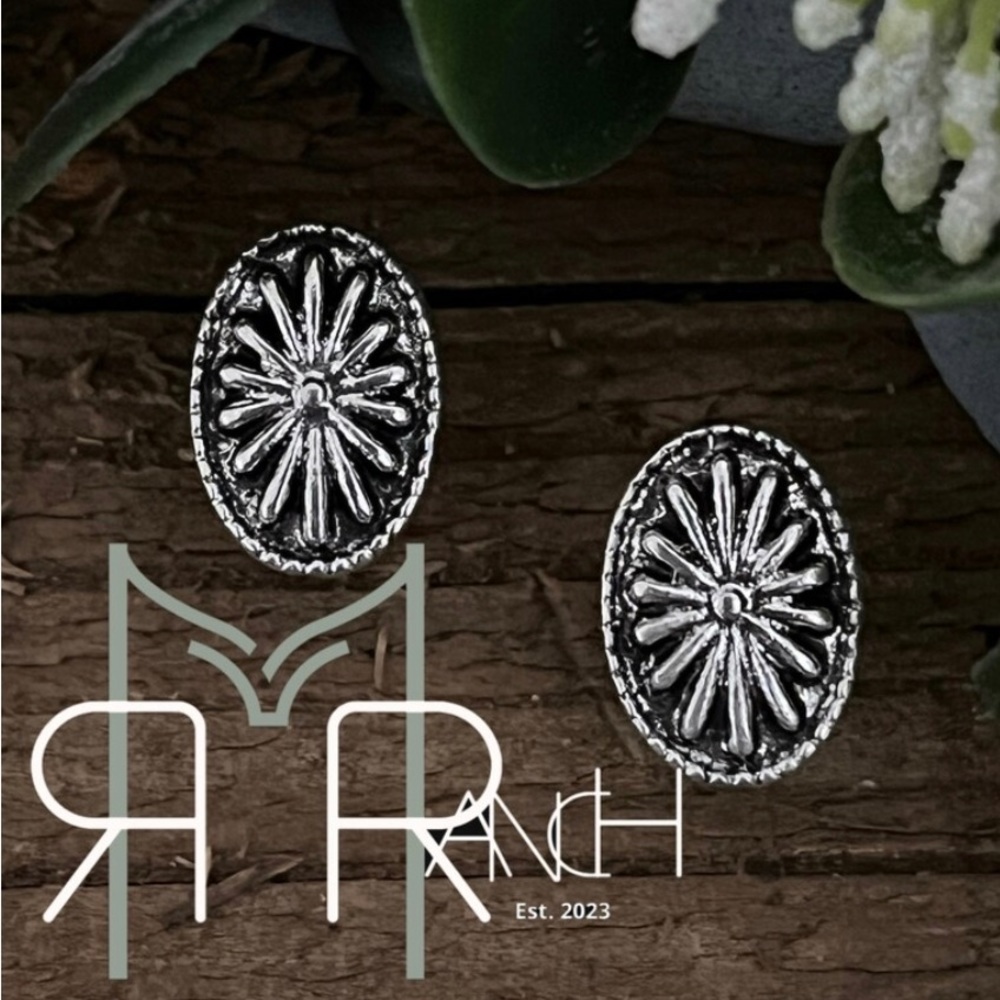 Dillon Concho Stud Earrings
